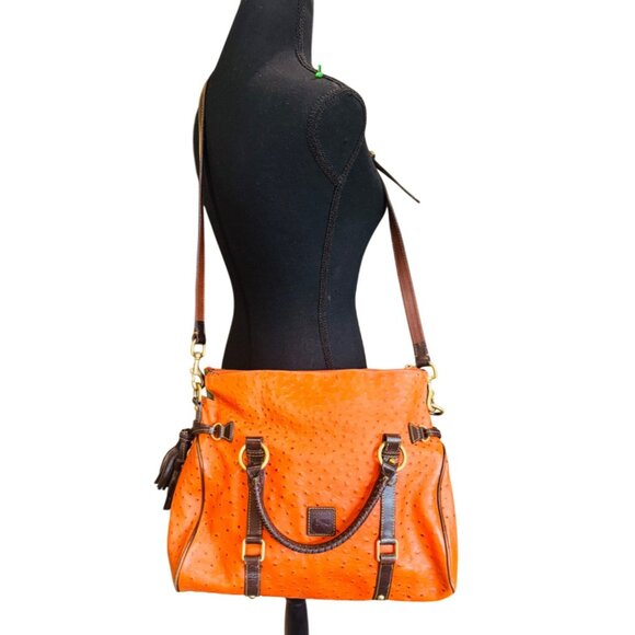 Dooney & Bourke Orange Satchel - Picture 1 of 10